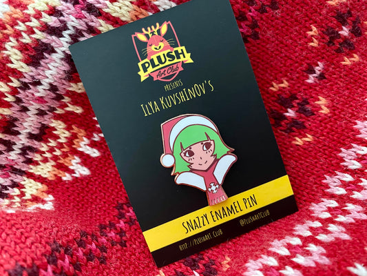 ILYA KUVSHINOV'S FIRST PLUSH ART CLUB (HOLIDAY) PIN RELEASING 12/9 @ 12 PM PDT