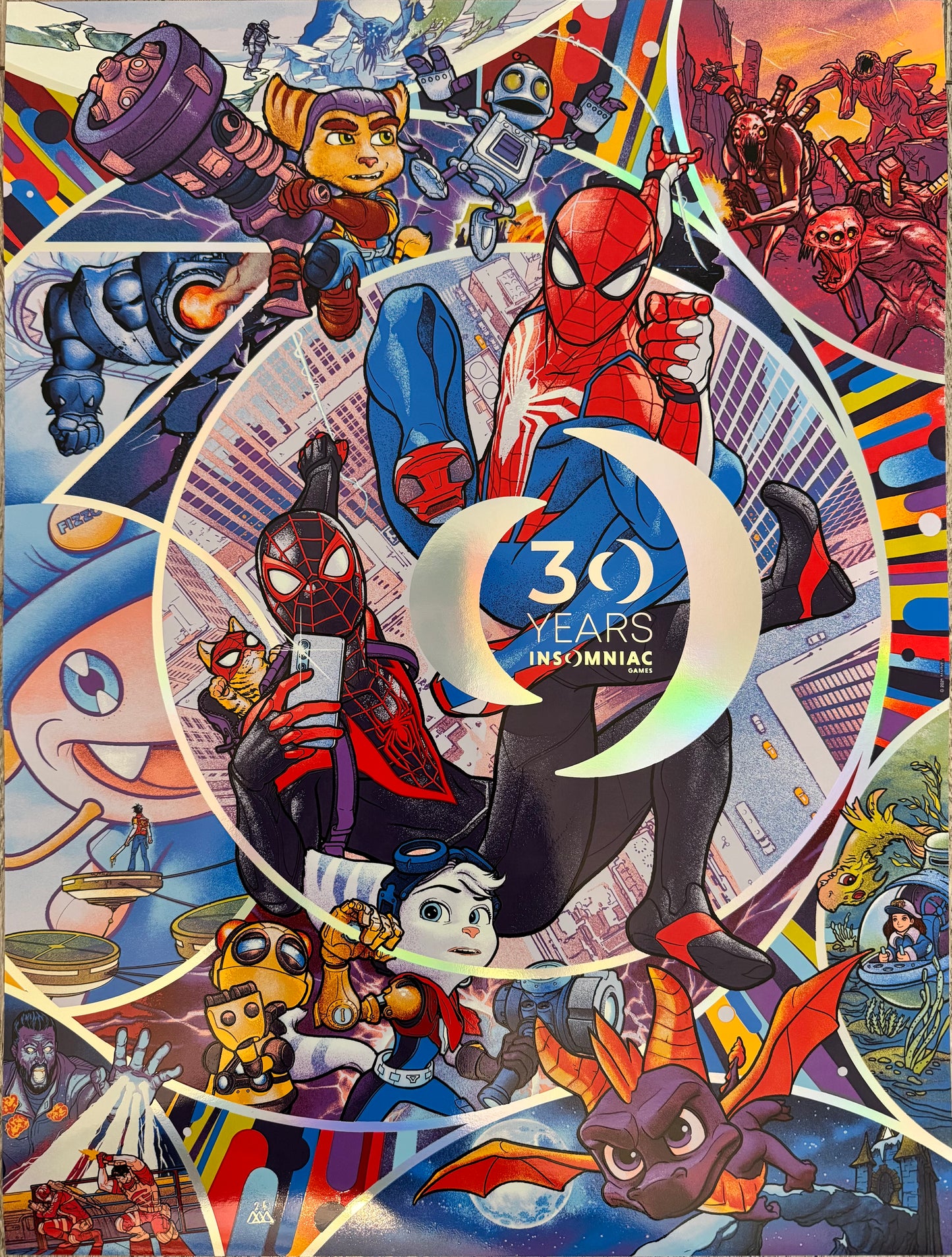 05.000AP: Insomniac Games 30th Anniversary AP Set by Martin Ansin