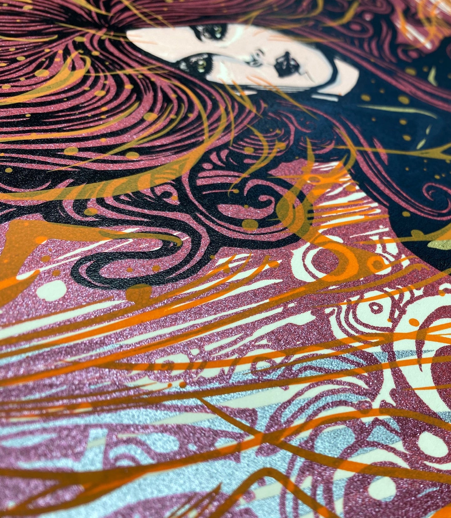 Details for Marvel's Dark Phoenix by Malleus. Limited-edition screenprint poster.