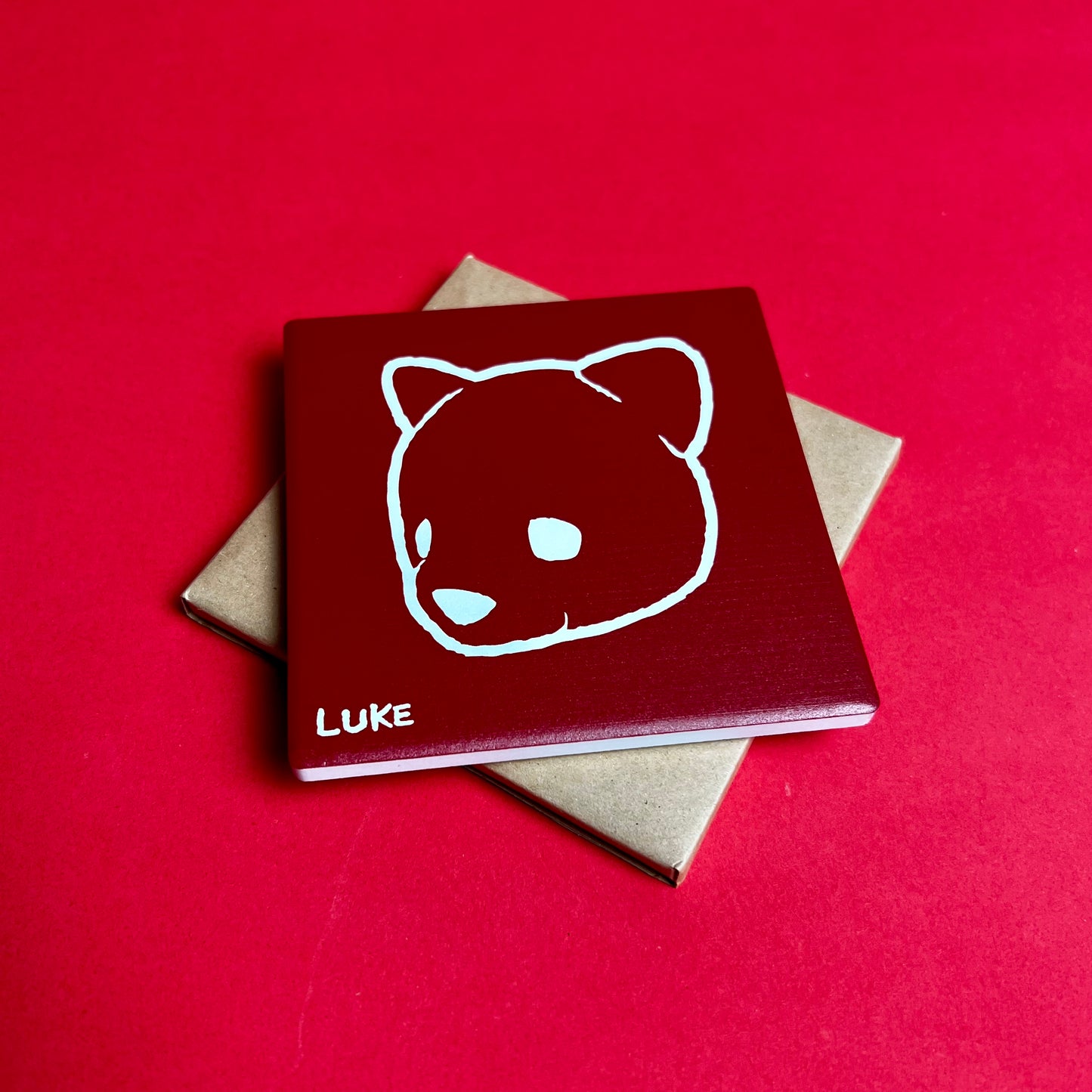 02.020: Bear Logo Ceramic Coaster - "Bloody Edition" by Luke Chueh