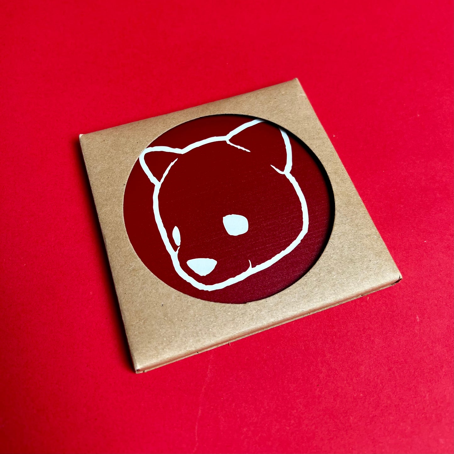 02.020: Bear Logo Ceramic Coaster - "Bloody Edition" by Luke Chueh