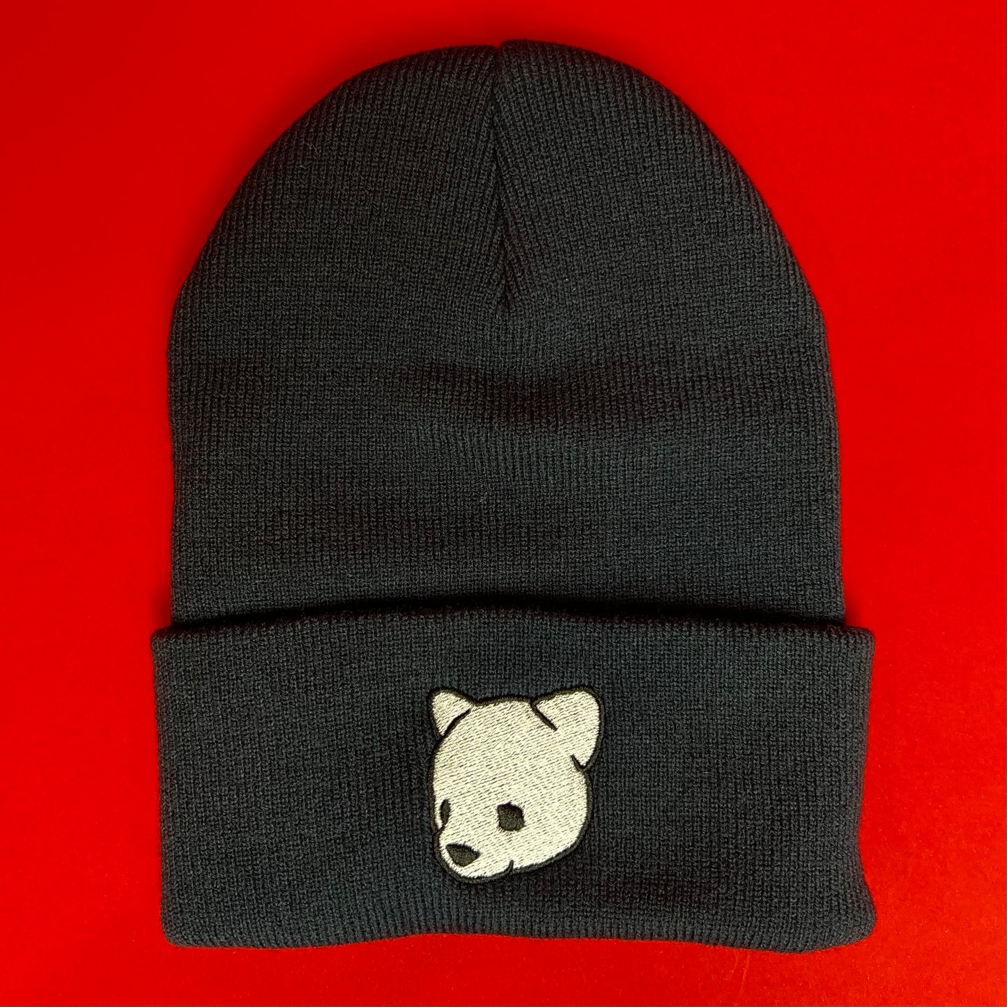 02.027 Luke Chueh Bear Head Beanie - Navy