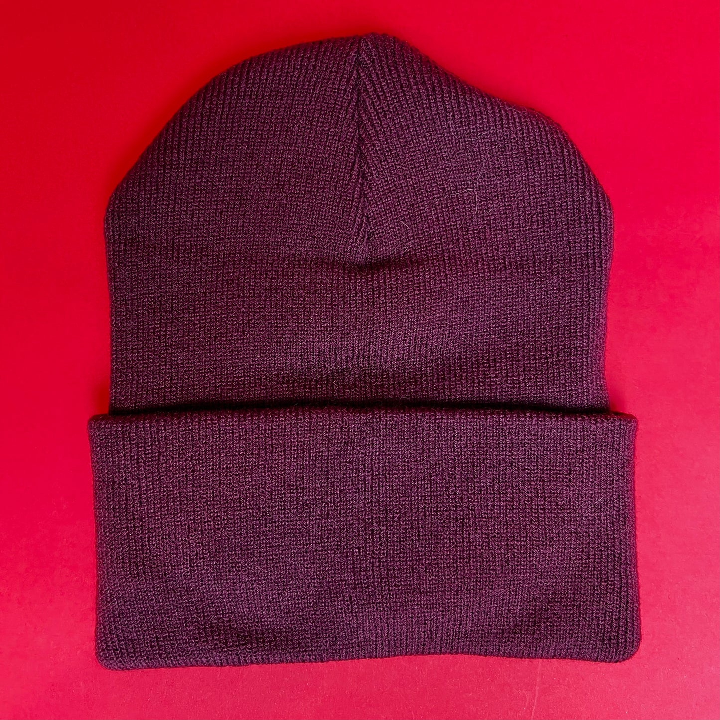 02.026 Luke Chueh Bear Head Beanie - Crimson