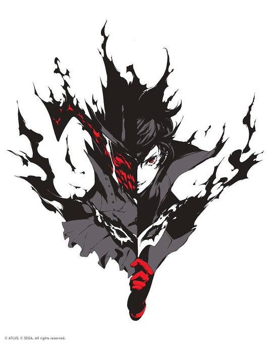 The Phantom Thief (Persona 5) by Shigenori Soejima. Limited-edition letterpress art print. Officially licensed by Atlus and Sega.