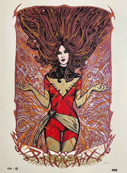 Marvel's Dark Phoenix by Malleus. Limited-edition screenprint poster.