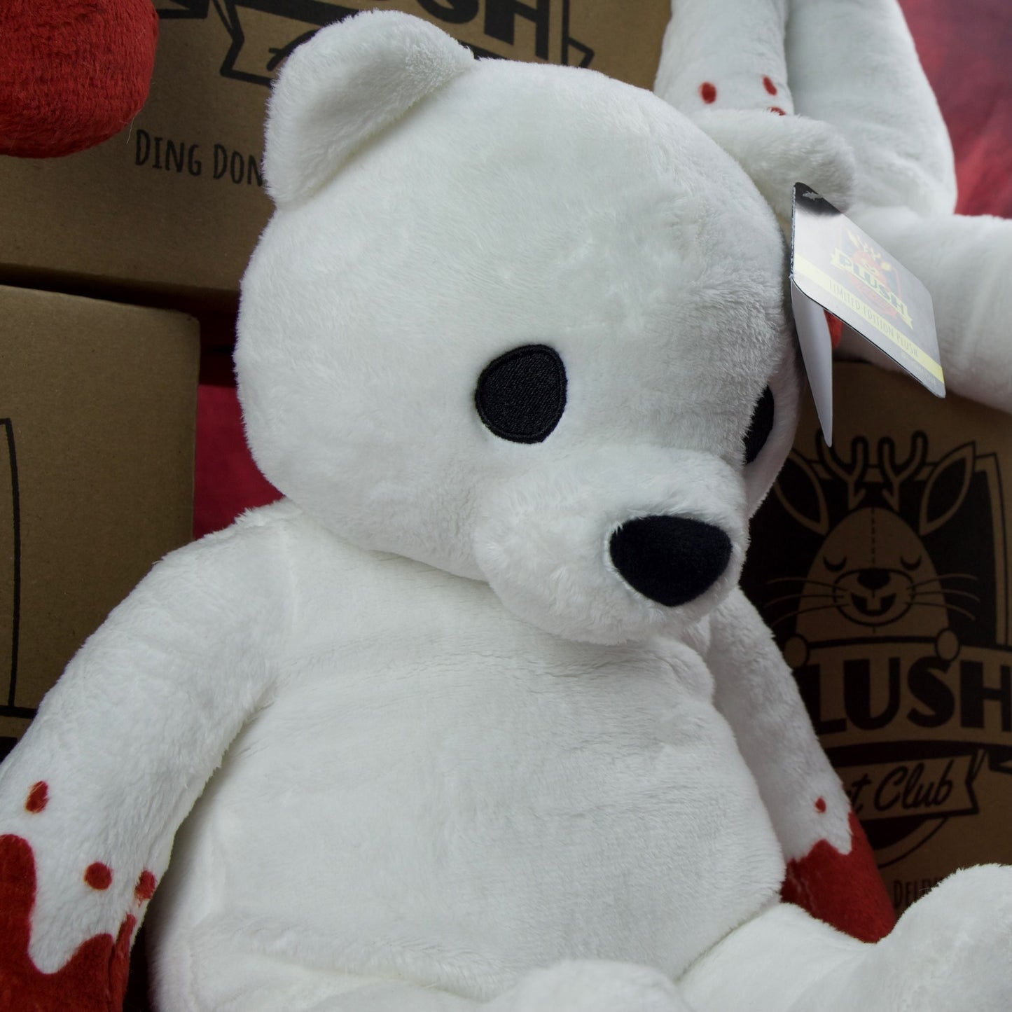 Luke Chueh Bear Plush limited-edition doll bloody paws